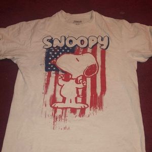 Snoopy shirt* unisex shirt* red white and blue* size M*